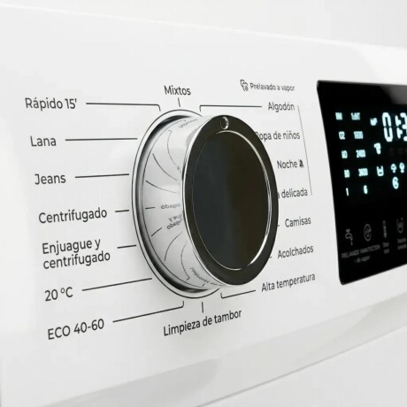LAVARROPAS HOGARON CAPACIDAD 10,5KG CARGA FRONTAL Lavarropas HOGARON LHOG105 Carga Frontal 10,5 Kg Inverter BLDC 1400 RPM 16 Programas Inicio Diferido - White