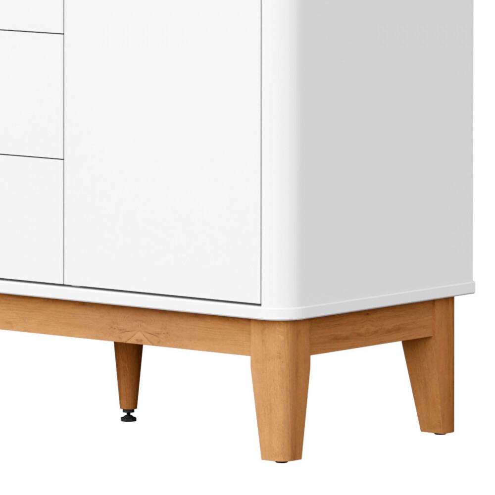 Ropero 4 puertas 3 cajones - Boom Blanco