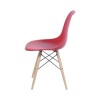 Silla Eames DKR Base En Madera Roja Silla Eames DKR Base En Madera Roja