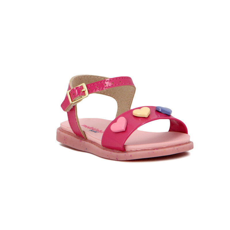 Molekinha Sandalia Casual Rosa Fuerte