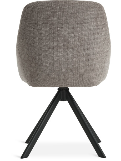 Silla de comedor ROSTRUP giratoria tela arena Silla de comedor ROSTRUP giratoria tela arena