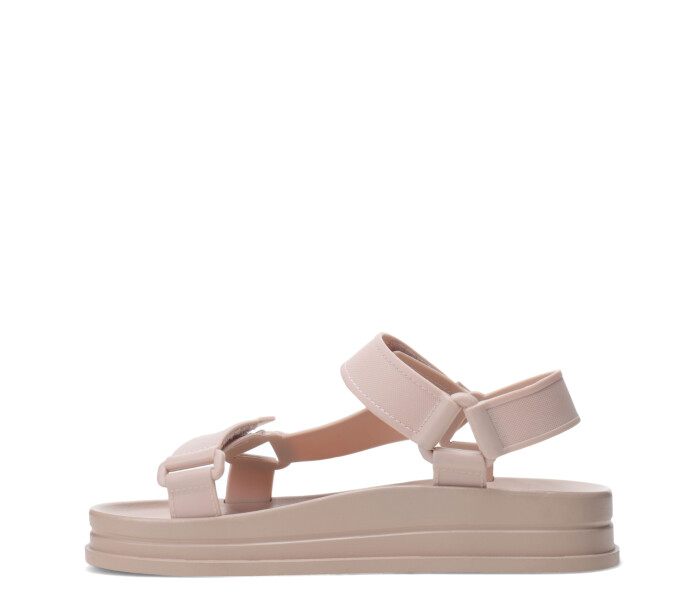 Sandalia JELI estilo teva de goma Beige