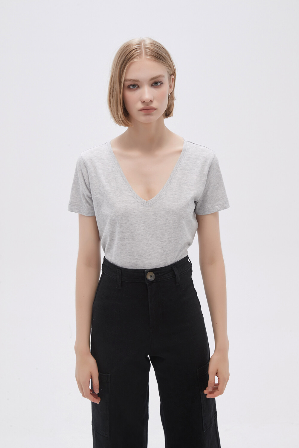 Remera Ursa Gris Melange