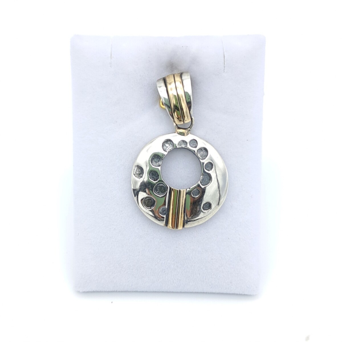 Colgante de plata 925 y doule en oro 18 ktes. 