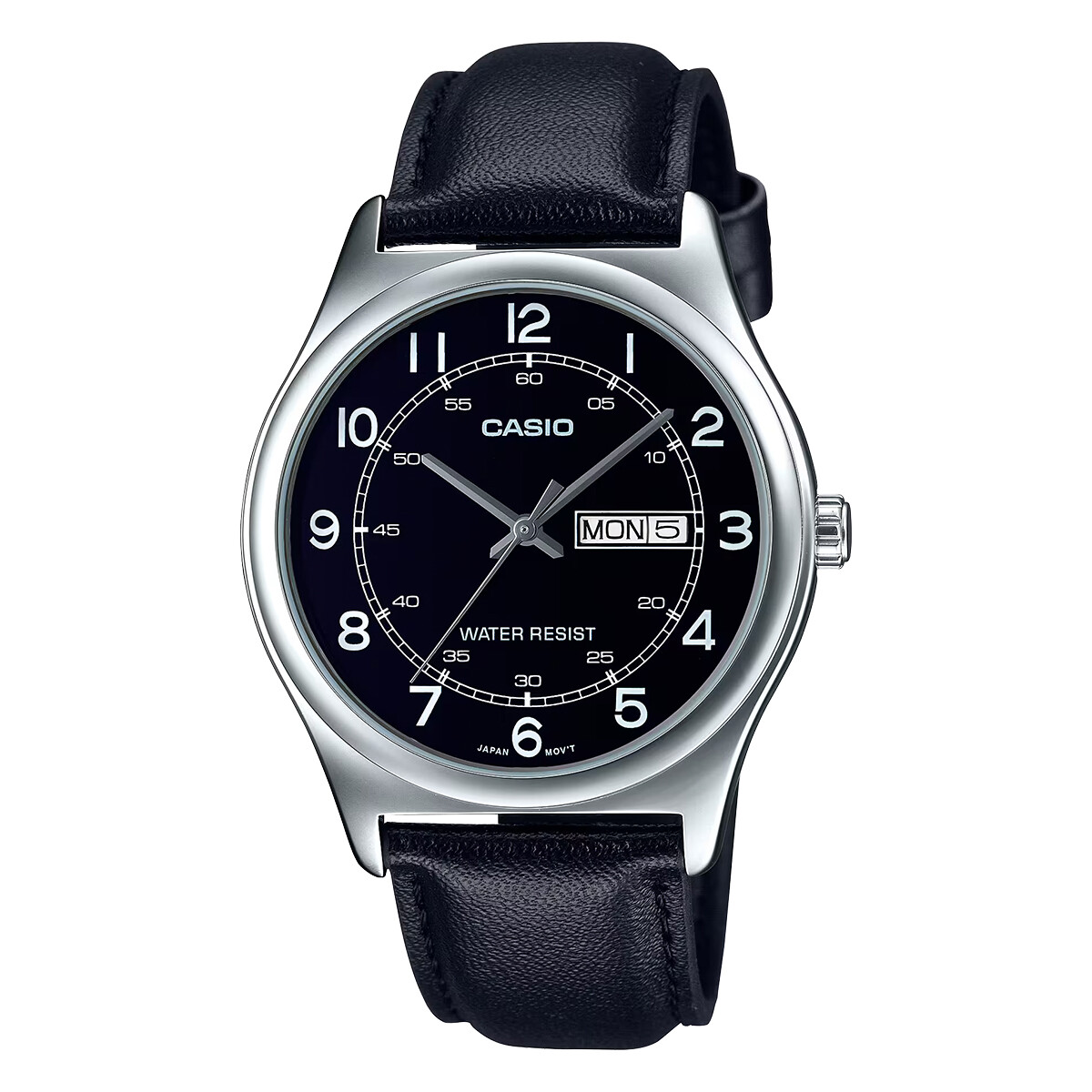 Reloj Casio en Cuero Negro 
