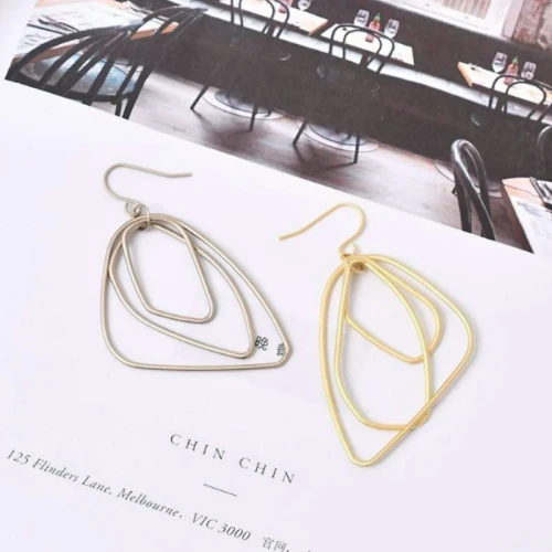 Pendientes Estilo Moda - Plateado Pendientes Estilo Moda - Plateado