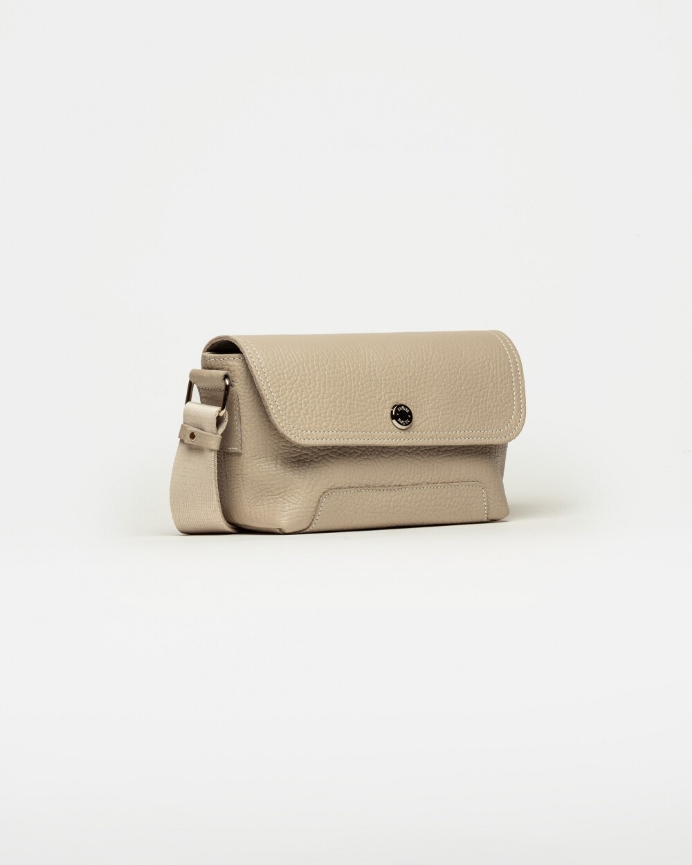 Mini bag Juliette en cuero graneado Vison