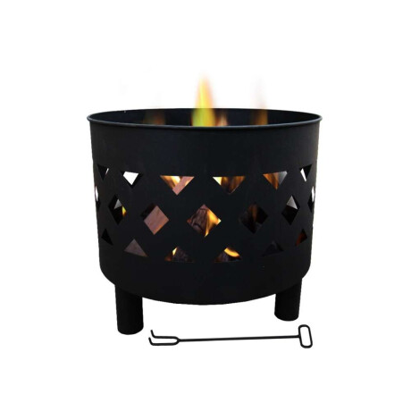Quemador Fogon para Exterior Fire King Diseño con Rombos