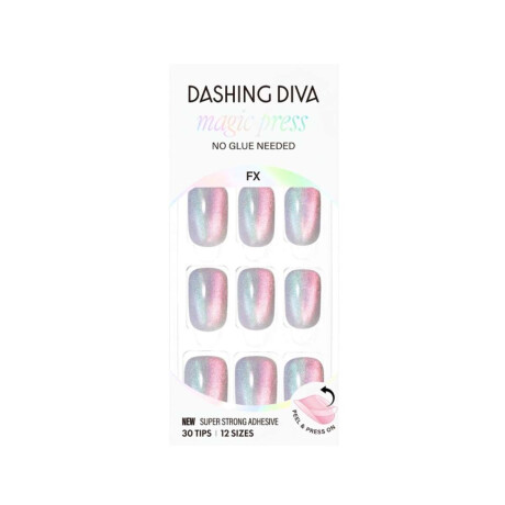 Uñas En Gel Listas (Press On) Aurora Blue