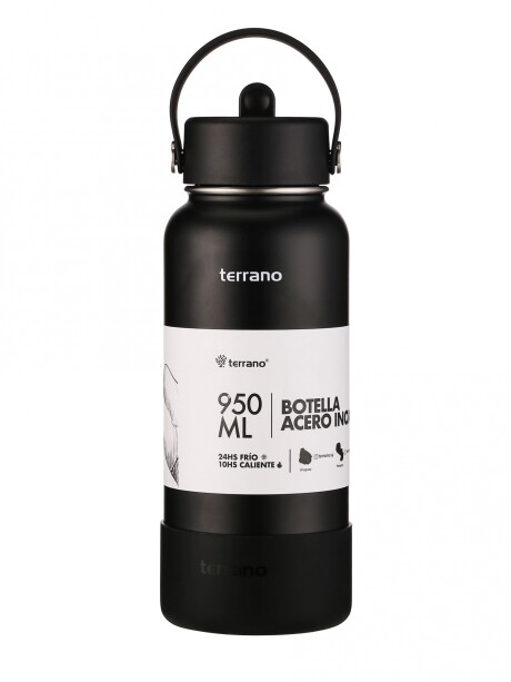 Botella Térmica con Pico 950mL. Negro