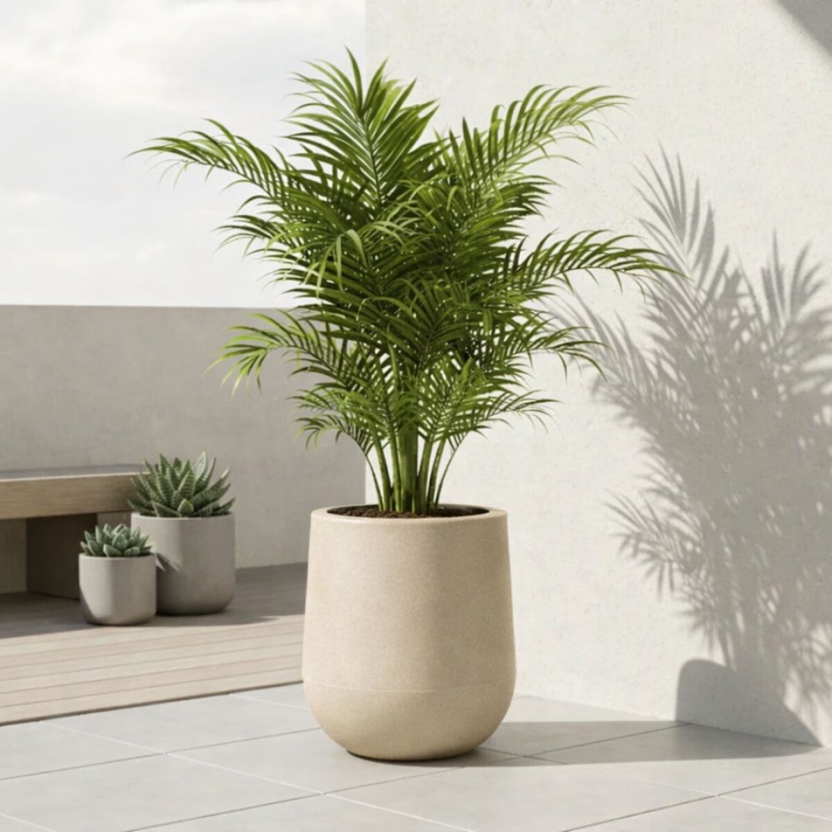 MACETA GOTA RUSTICA 37 LITROS BEIGE 