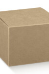 Caja plegable 12x12x10 cm. - KRAFT MARRON Caja plegable 12x12x10 cm. - KRAFT MARRON