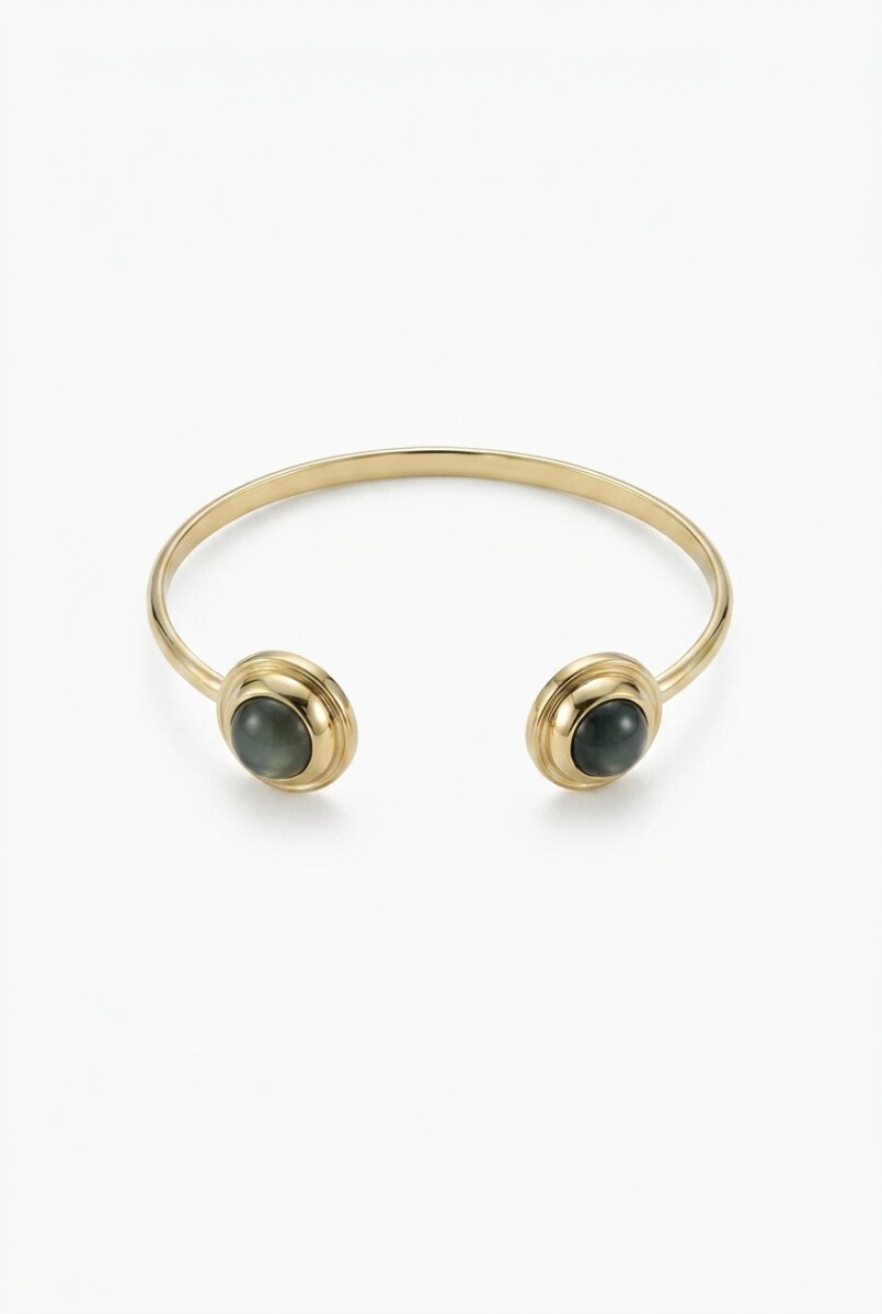 Pulsera rígida detalle - dorado 