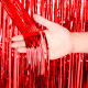 Cortina Metalizada Rojo