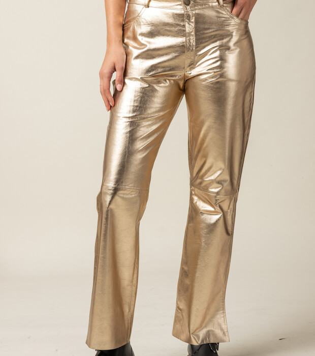 Leather Pant Champagne