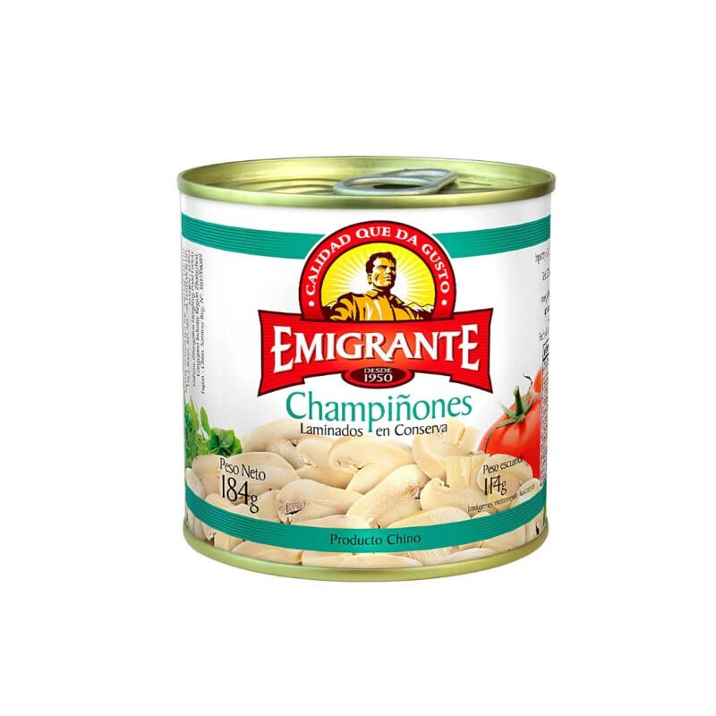 CHAMPIÑONES LAMINADOS EMIGRANTE 184GRS CHAMPIÑONES LAMINADOS EMIGRANTE 184GRS