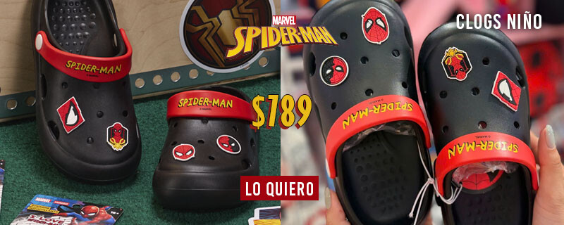 Clogs niño Spiderman
