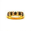 Anillo Vera-Oro Bajo-Piedra Zafiro y Zirconia-AN8115 conpiedra