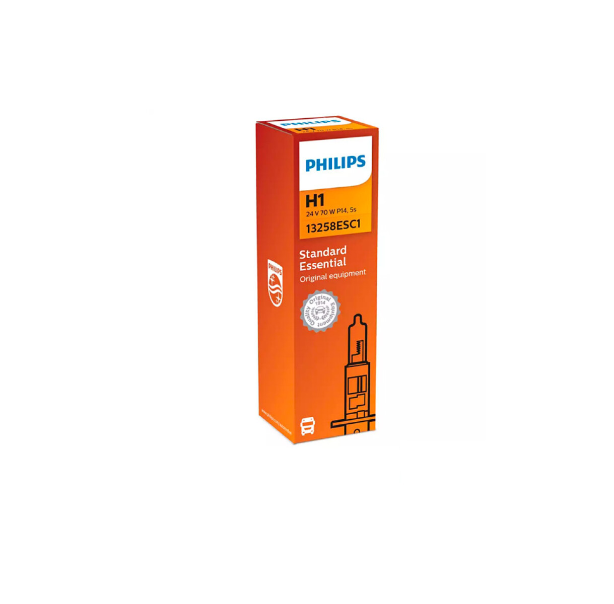 LAMPARA - HALOGENA H1 24V 70W P14,5S ESSENTIAL PHILIPS 