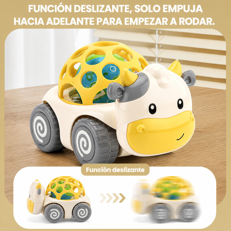 Auto Vaquita Juego Juguete Infantil De Arrastre Didáctico Auto Vaquita Juego Juguete Infantil De Arrastre Didáctico