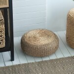 PUFF JACINTO TRENZADO 41x41x15CM PUFF JACINTO TRENZADO 41x41x15CM