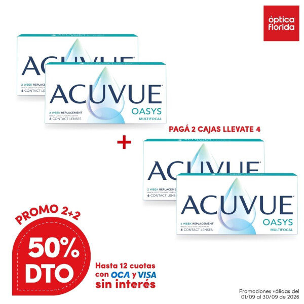 Acuvue Multifocal Oasys - 4 cajas Acuvue Multifocal Oasys - 4 Cajas