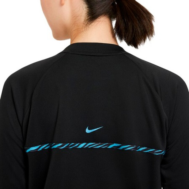 Running - Nike - W NK ICON CLSH TOP MID BLACK/(CHLORINE BLUE) de Mujer - DB4628-010 Negro