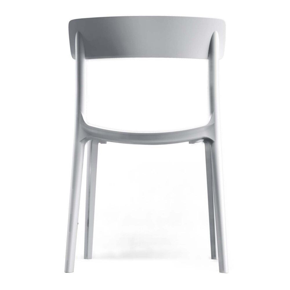 SILLA COMEDOR POLIPROPILENO BLANCO EXT PALMA
