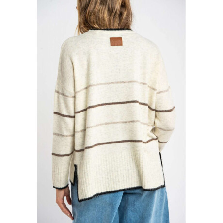 Sweater Rayado Marron