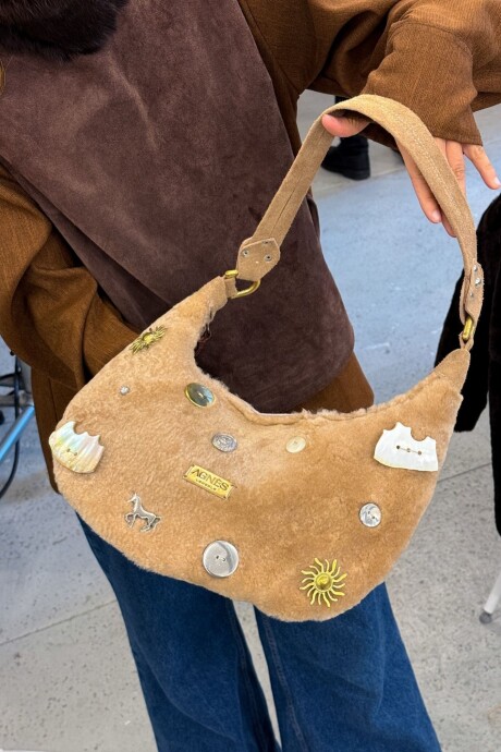 Deleite Multi tachas Bag Corderito Beige