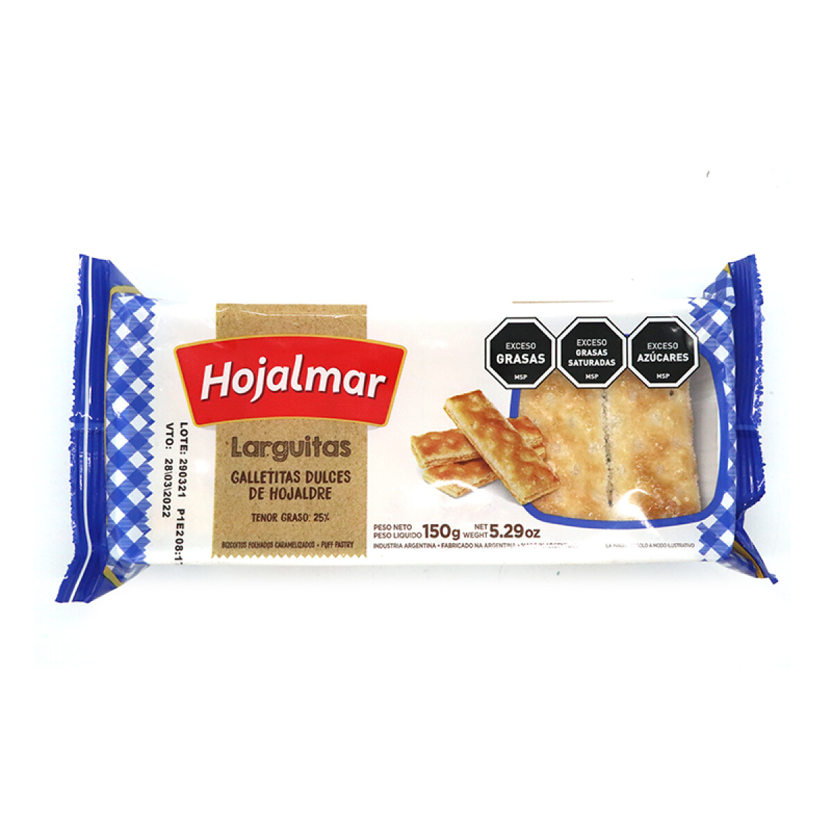 Galleta HOJALMAR 150grs - Larguitas 