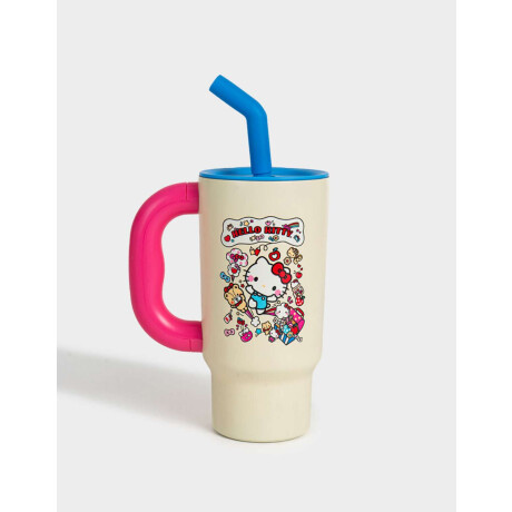 Vaso Térmico Hello Kitty Blanco Crudo