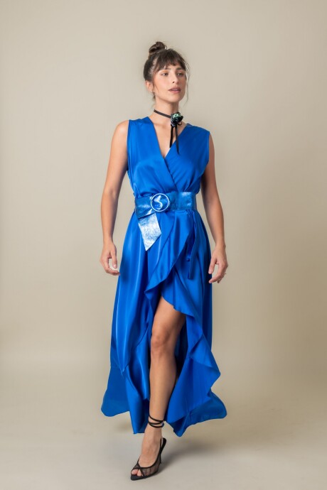 VESTIDO AZAHAR Azul francia