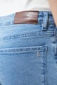 Jean bootcut Katy con detalle trenzado jean medio