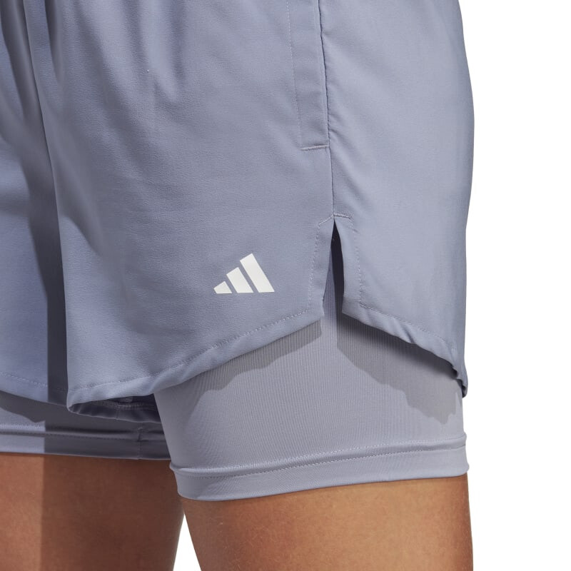 SHORT ADIDAS W MIN 2IN1 de Mujer - HR7867 Violeta-plata