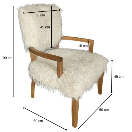 Butaca Ivory Faux Butaca Ivory Faux