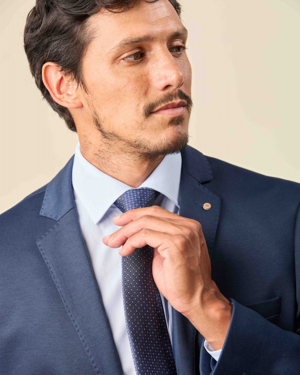 Corbata Microfibra Marino