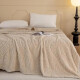 Manta Cotton Flor Corderito 2 Plazas Frazada Polar Premium 230x240 Reversible Sherpa Cálida Suave BEIGE