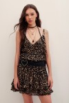 FALDA CHEETA ANIMAL LIGHT Marron