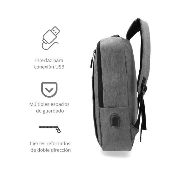 Mochila Urbana Para Laptop Notebook Portatil 14 + Salida Usb LAP005 Mochila Urbana Para Laptop Notebook Portatil 14 + Salida Usb LAP005
