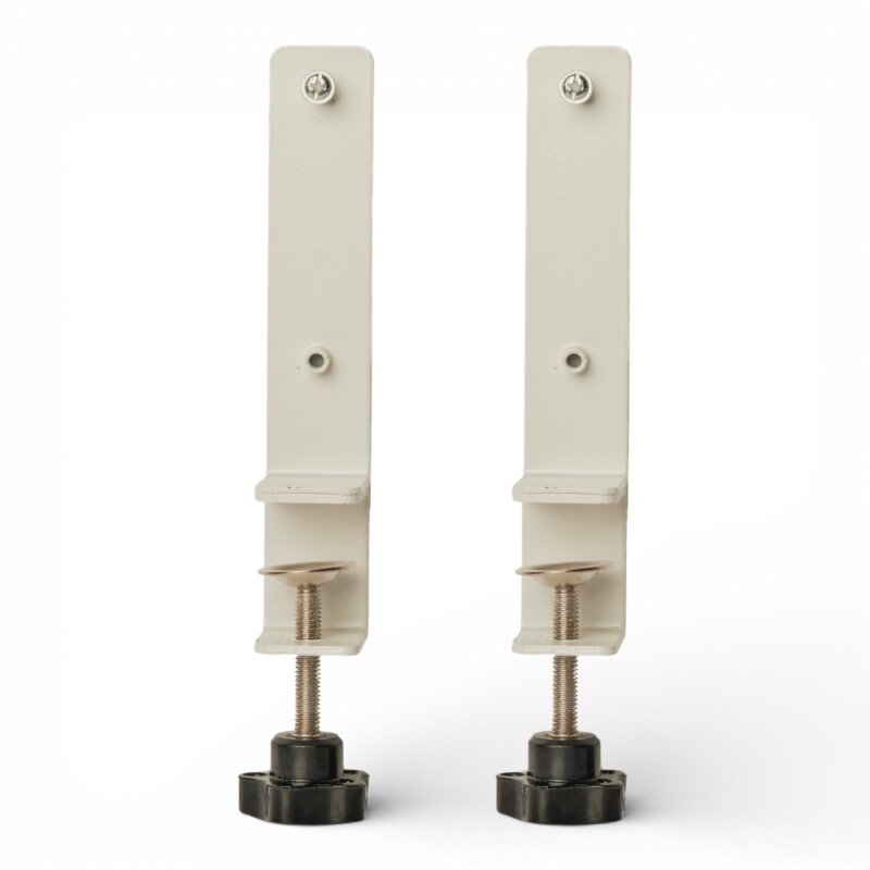 Soporte de escritorio para panel perforado pegboard metálico Blanco