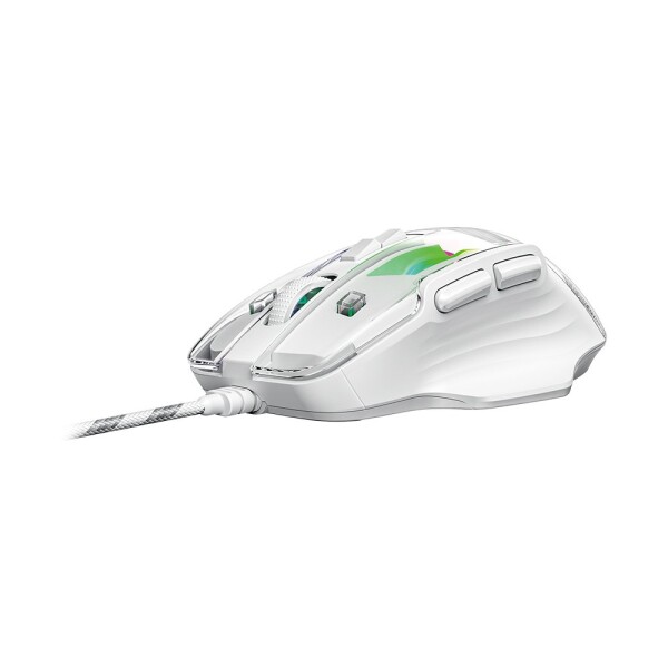 Mouse Gamer Xtrike Me 7 Botones Cableado Regulable Luz RGB Variante Color Blanco