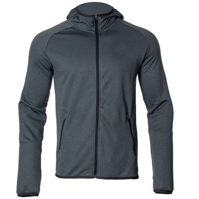 Campera de Hombre Topper FZ POLY FLEECE MEN Negro Melange