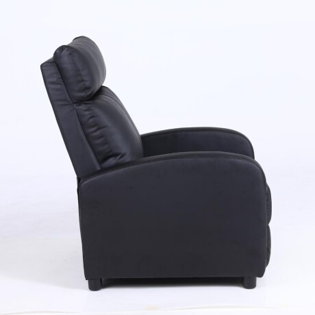 Sillon reclinable 1 cuerpo con masajeador y calefaccion Negro