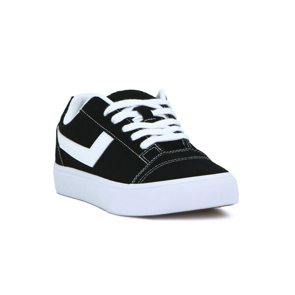 SKATE WOMAN - PONY NEGRO/BLANCO