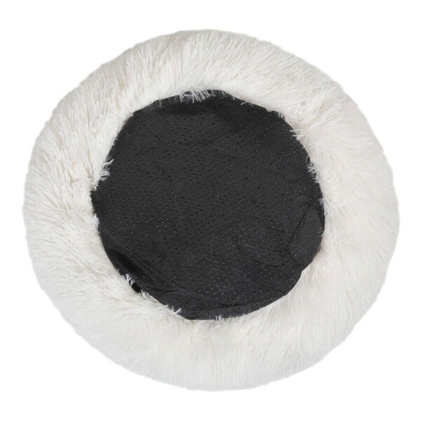 Cama Para Perro Cuna Puff Peluda Cucha 40 Cm Mascota Color Variante Blanco