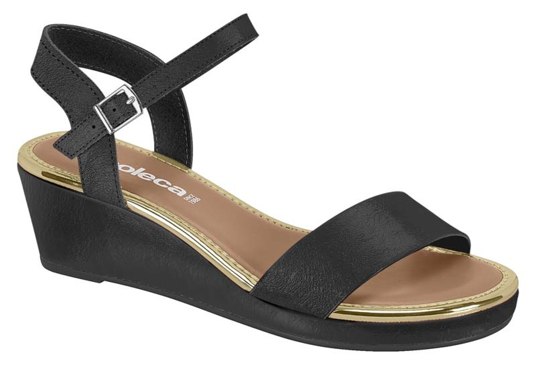 Sandalia Moleca Mujer 5512.308-30331 - Negro-dorado 