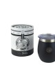 Mate Acero Color 8oz Negro