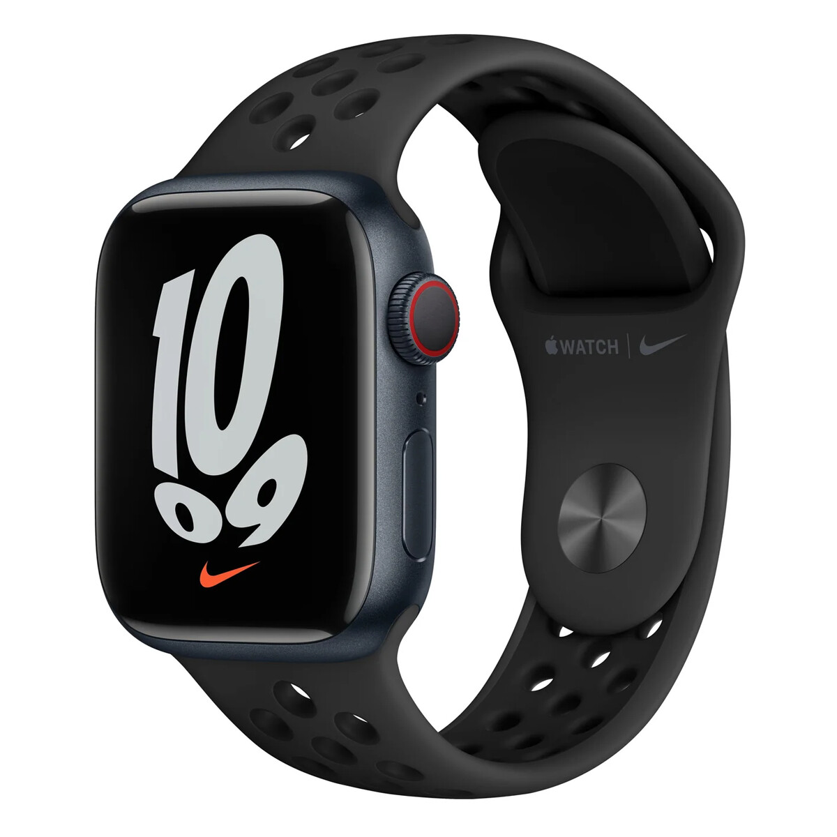 Reloj Apple Watch Series 7 Nike Gps + Ular Lte 45 Mm - SMARTWATCH APPLE S7 NIKE 45MM +CEL NEGRO 