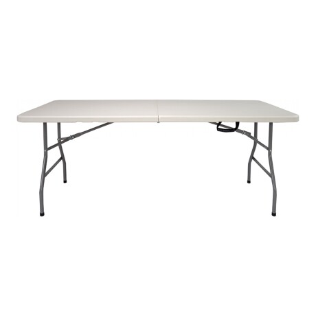 MESA PLEGABLE POLIETILENO-Y-METAL BLANCO BAGAN